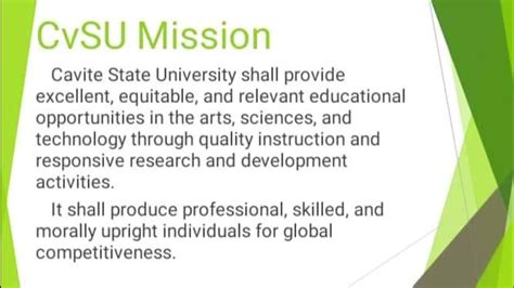 cvsu mission and vision